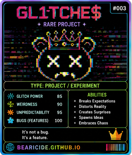 GL1TCHE trading card