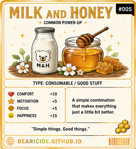 Milk and Honey trading card